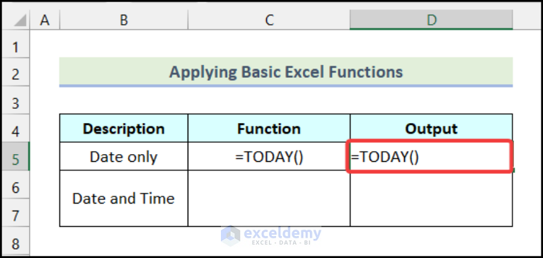 how-to-insert-date-in-excel-7-suitable-methods-exceldemy