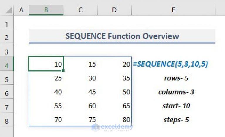 how-to-use-sequence-function-in-excel-16-examples-exceldemy