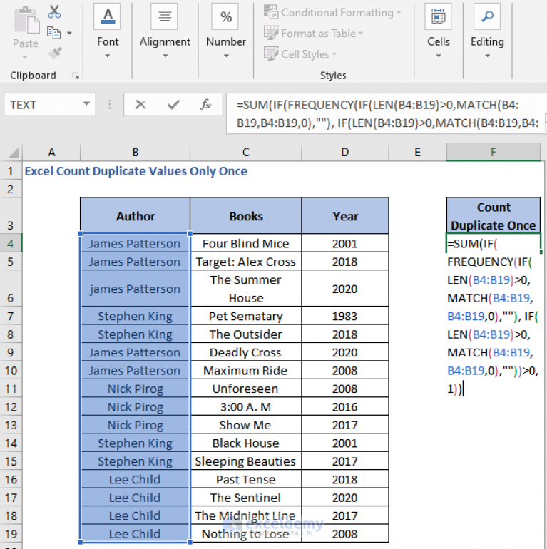 how-to-count-duplicate-values-only-once-in-excel-3-ways-exceldemy