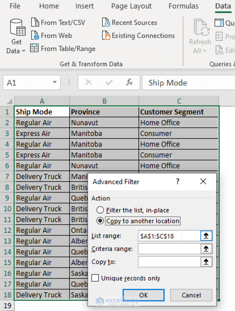 How to Filter Duplicates in Excel (7 Easy Ways) - ExcelDemy