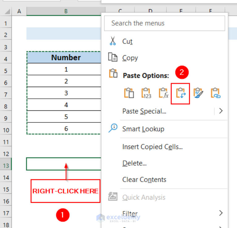 How To Transpose Columns To Rows In Excel 8 Easy Methods 1028
