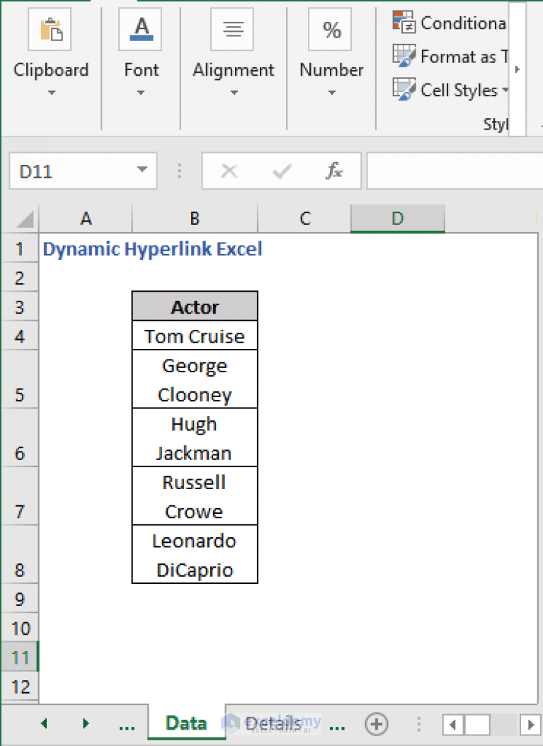 How To Create Dynamic Hyperlink In Excel 3 Methods Exceldemy 8049