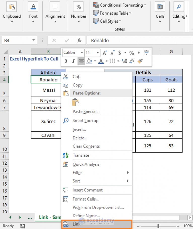 How To Hyperlink To Cell In Excel 2 Simple Methods Exceldemy