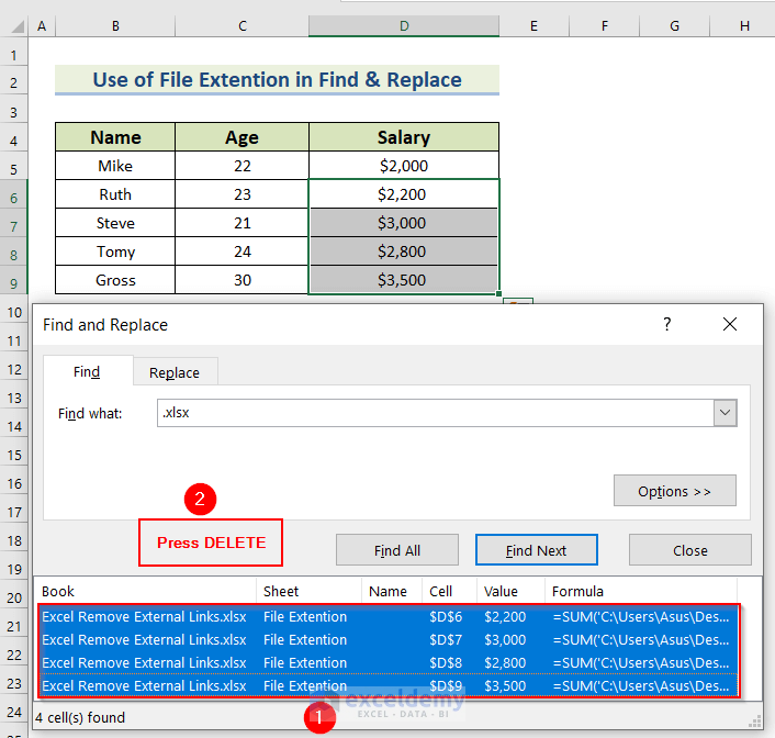 How To Remove External Links In Excel 8 Easy Methods 