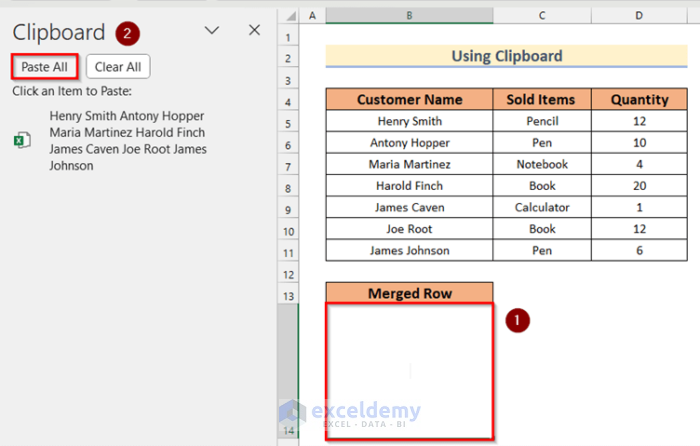 How To Merge Rows Without Losing Data In Excel 5 Easy Ways 2472
