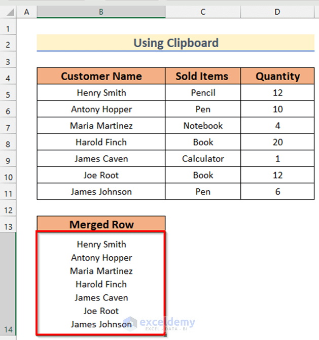 how-to-merge-rows-without-losing-data-in-excel-5-easy-ways