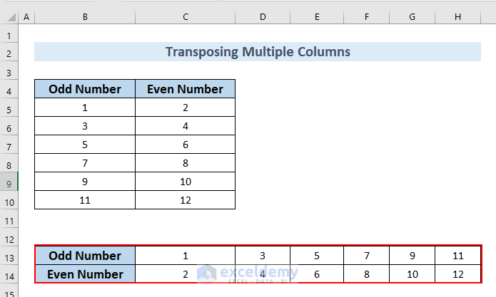 how-to-transpose-columns-to-rows-in-excel-8-easy-methods