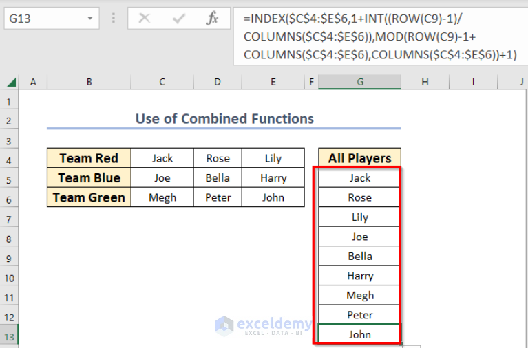 how-to-convert-multiple-rows-to-a-single-column-in-excel