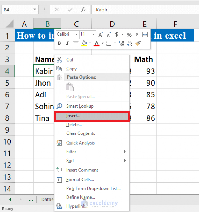 How to Insert a Row within a Cell in Excel (3 Simple Ways)