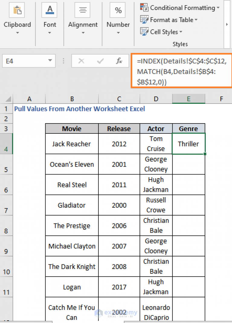 How To Pull Values From Another Worksheet In Excel - ExcelDemy