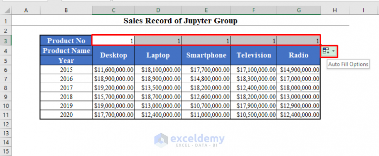 how-to-number-columns-in-excel-automatically-5-easy-ways