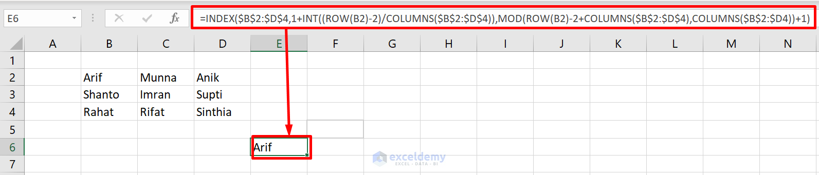 Convert Multiple Rows To A Single Column In Excel 2 Ways Exceldemy 9325