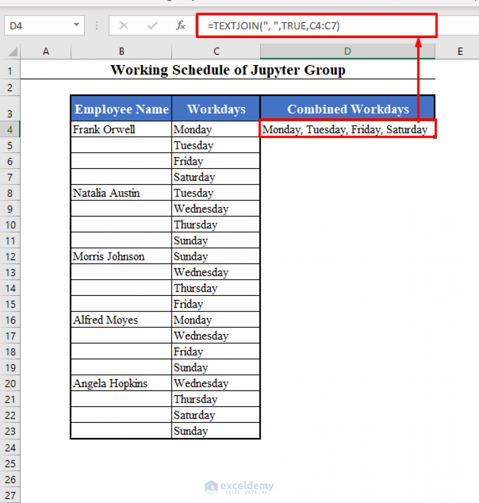 how-to-combine-rows-into-one-cell-in-excel-exceldemy