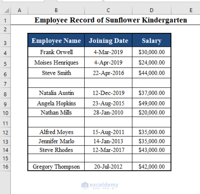 how-to-insert-blank-row-after-every-nth-row-in-excel-2-easy-methods