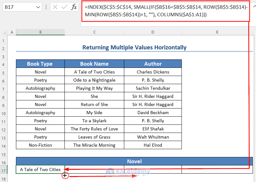 Excel Lookup And Return Multiple Values Vertically