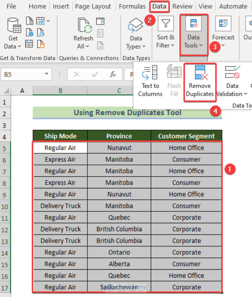 How To Filter Duplicates In Excel 7 Suitable Ways Exceldemy 9296