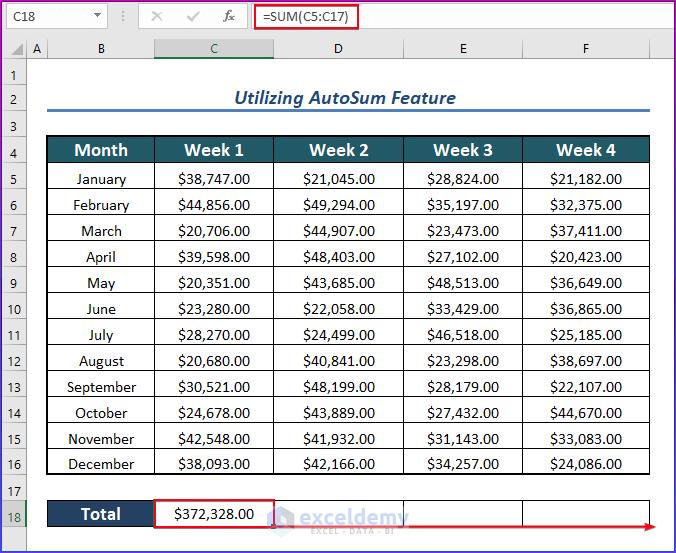 How To Add Numbers In Excel 5 Easy Ways Exceldemy 8113