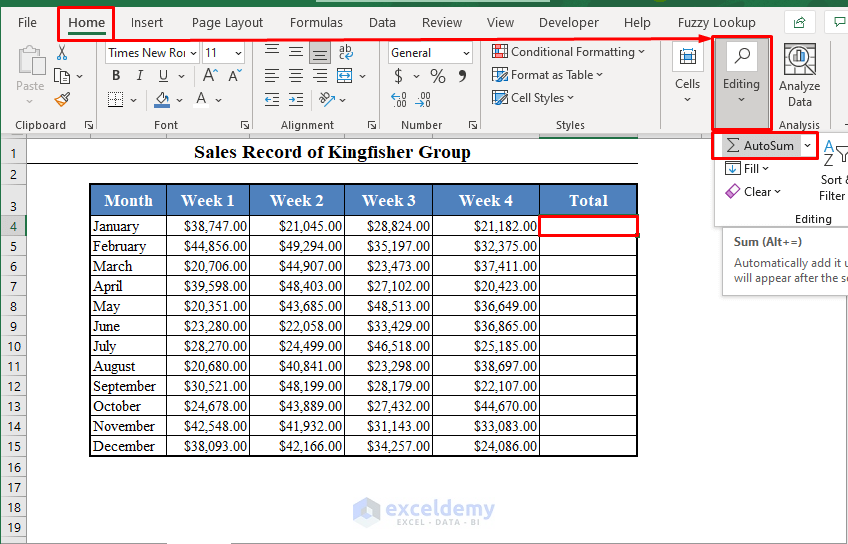 How to Add Numbers in Excel (2 Easy Ways) - ExcelDemy