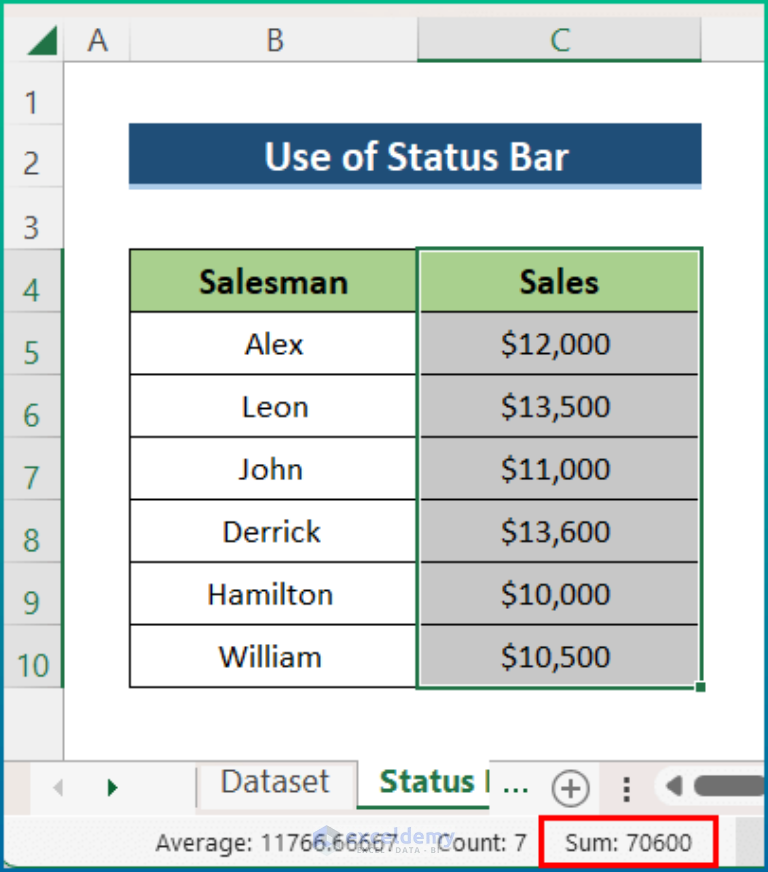 how-to-add-the-sum-of-a-column-in-excel-7-easy-ways