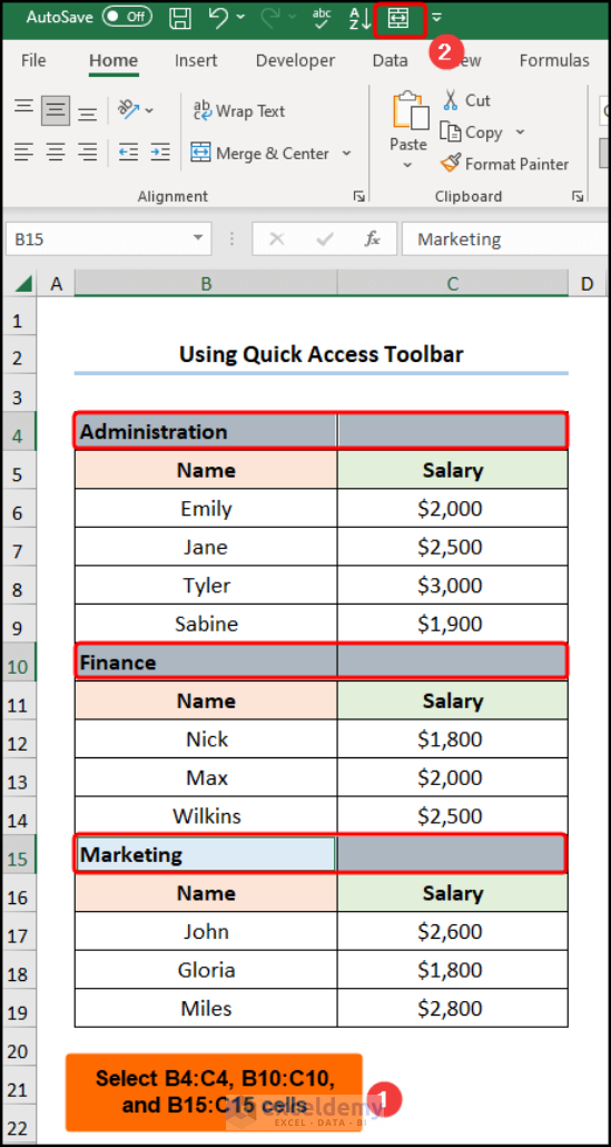 How To Merge Rows In Excel 8 Useful Ways Exceldemy 9120