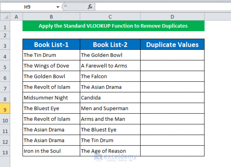 how-to-remove-duplicates-using-vlookup-in-excel-2-methods