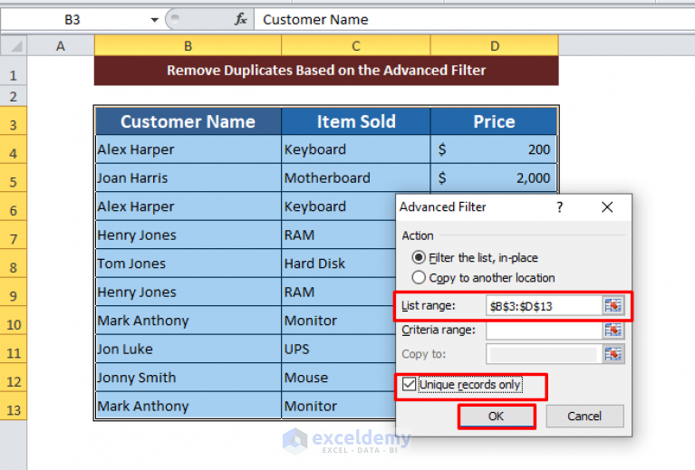 how-to-remove-duplicates-based-on-criteria-in-excel-4-methods