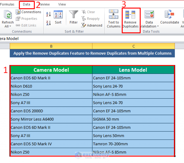 How To Remove Duplicates From Column In Excel 3 Methods 1208