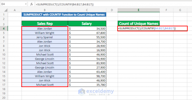 how-to-count-unique-names-in-excel-5-methods-exceldemy