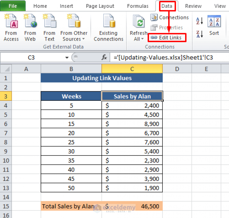  How To Edit Links In Excel 3 Methods ExcelDemy