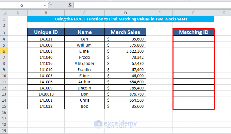 How To Find Matching Values In Two Worksheets In Excel 4 Methods 