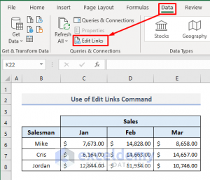 How to Find External Links in Excel (6 Quick Methods)