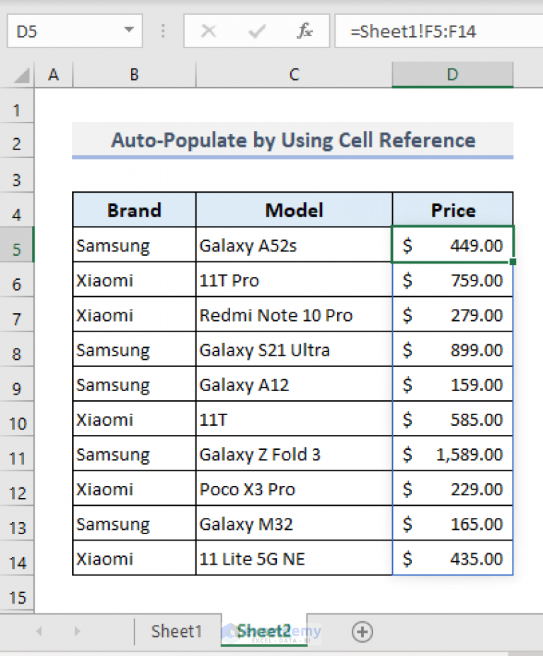 how-to-auto-populate-from-another-worksheet-in-excel-exceldemy