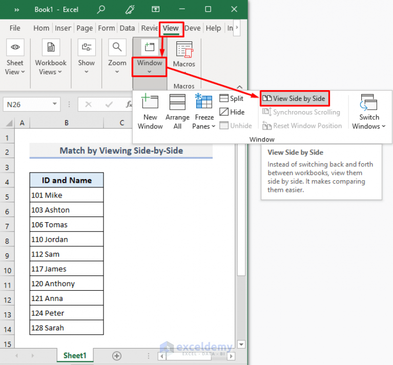 How To Match Data In Excel From 2 Worksheets Exceldemy 2866