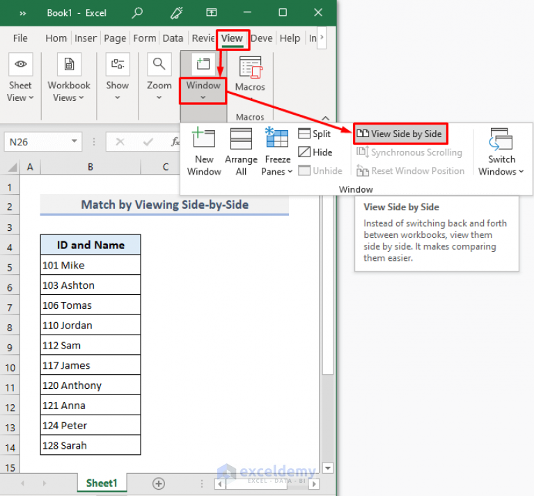 how-to-match-data-in-excel-from-2-worksheets-exceldemy