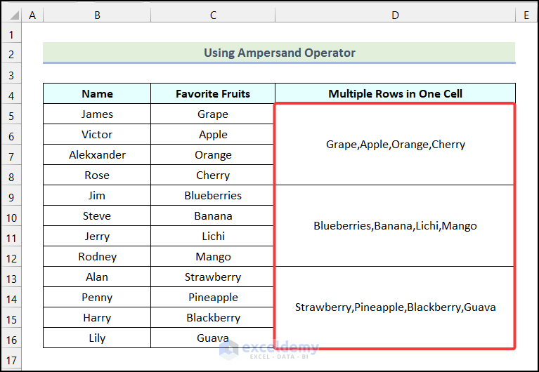 how-to-combine-multiple-rows-into-one-cell-in-excel-6-ways