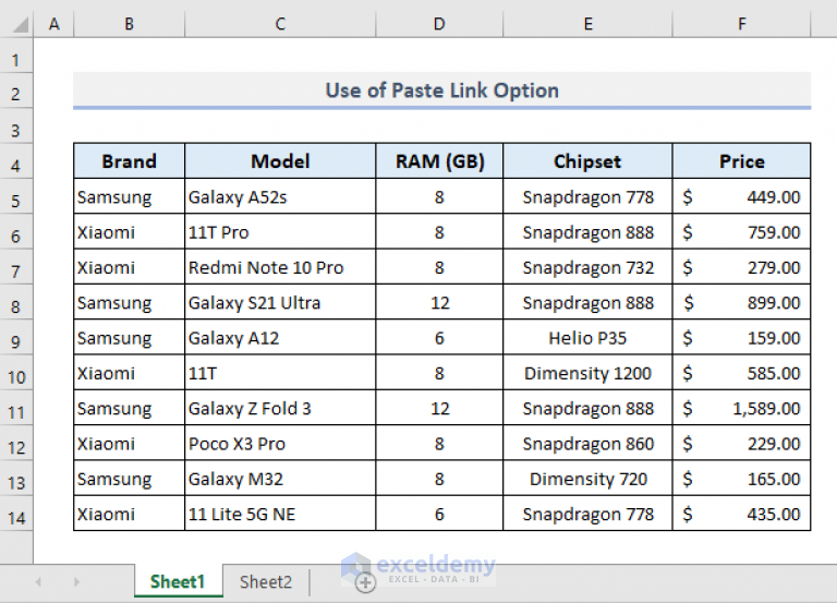 transfer-data-from-one-excel-worksheet-to-another-automatically