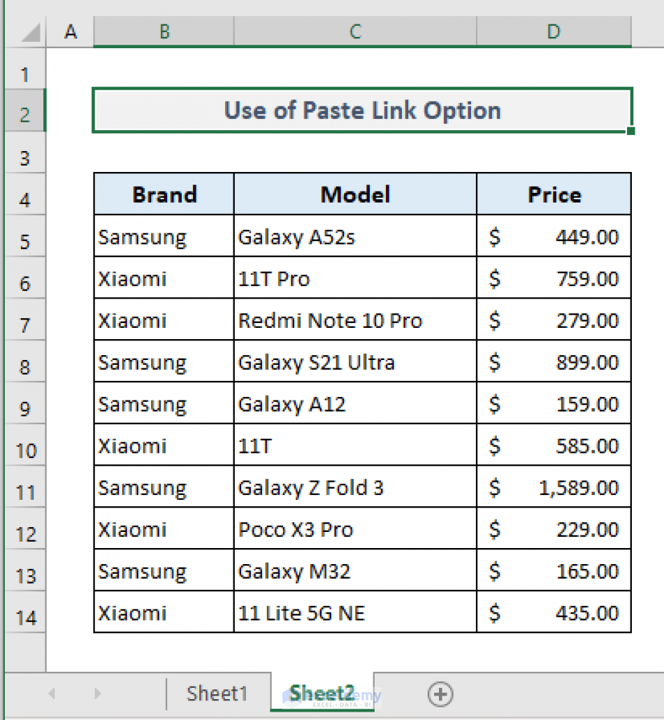 transfer-data-from-one-excel-worksheet-to-another-automatically