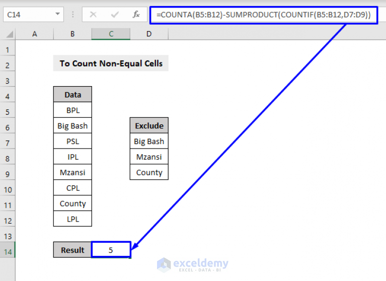 How To Use Counta Function With Criteria In Excel Methods