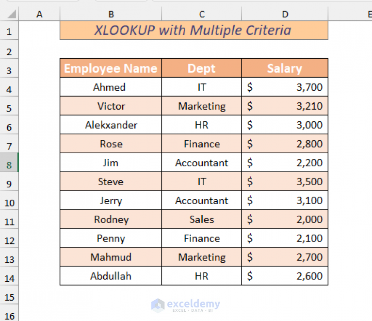 xlookup-with-multiple-criteria-in-excel-4-easy-ways