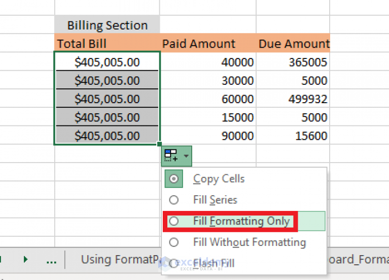 How To Copy Formatting In Excel Processes Exceldemy