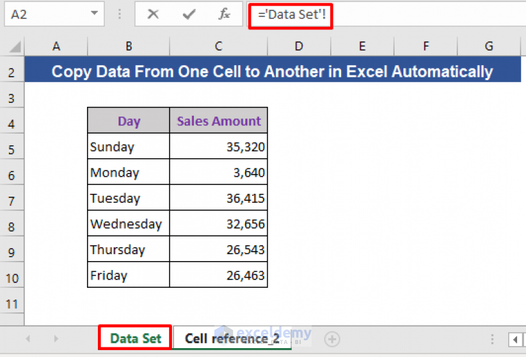 how-to-copy-data-from-one-cell-to-another-in-excel-automatically