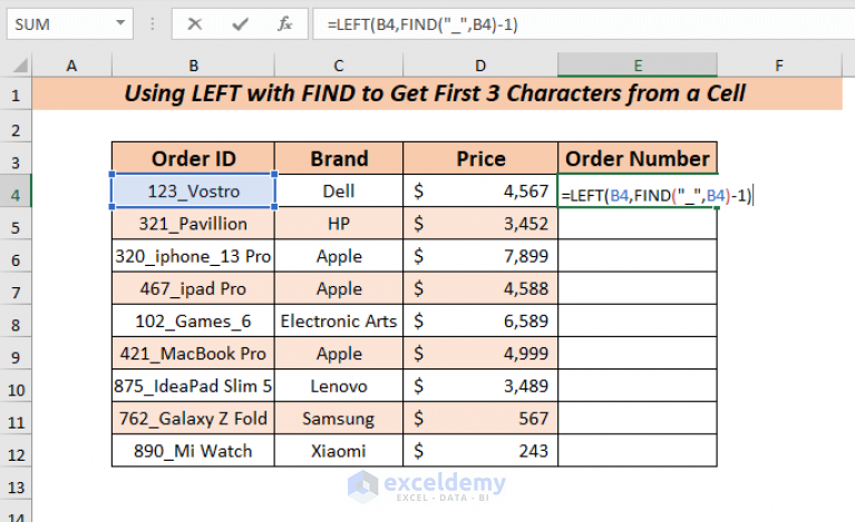 excel-formula-to-get-first-3-characters-from-a-cell-6-ways-exceldemy