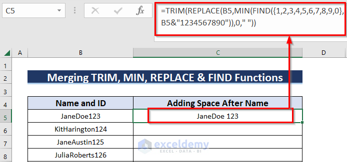 How To Add Space Between Text In A Cell In Excel 4 Easy Ways 