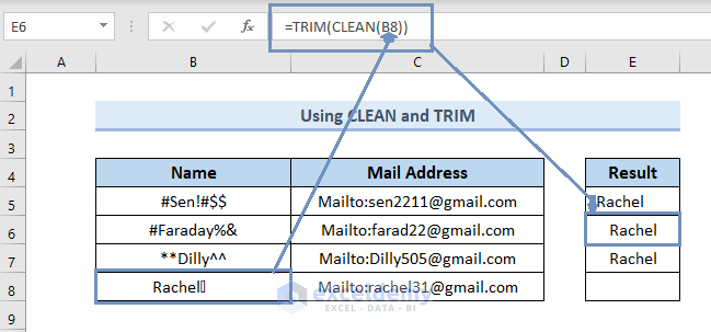 Remove Multiple Special Characters Excel