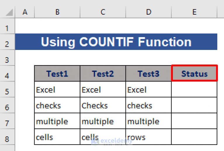 how-to-check-if-multiple-cells-are-equal-in-excel-4-methods