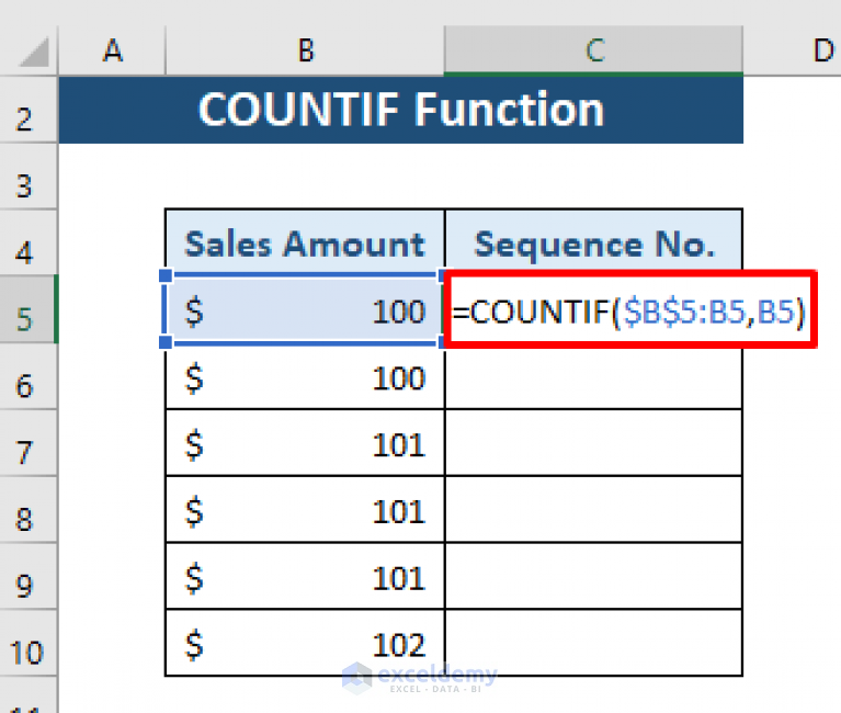 How to Add Sequence Number by Group in Excel (2 Formuals)