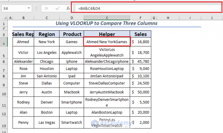 compare-three-columns-in-excel-and-return-a-value-4-ways