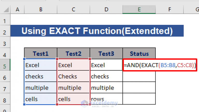 how-to-check-if-multiple-cells-are-equal-in-excel-4-methods-exceldemy