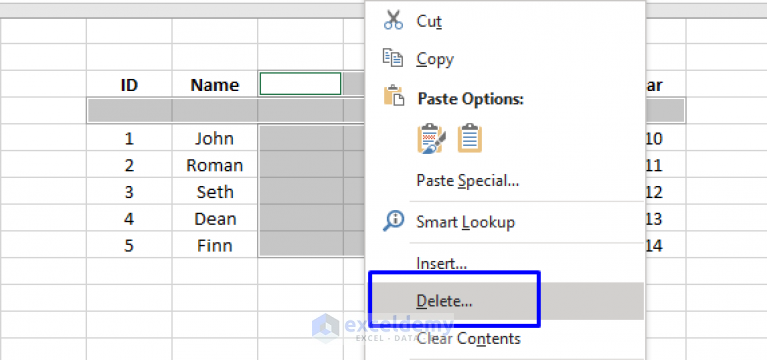 Delete Blank Columns In Excel 3 Ways Exceldemy 8095