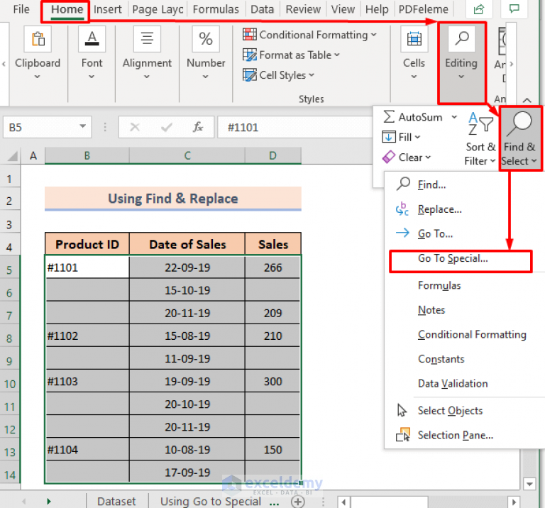 How To Fill Blank Cells With Value Above In Excel 4 Easy Methods 0396